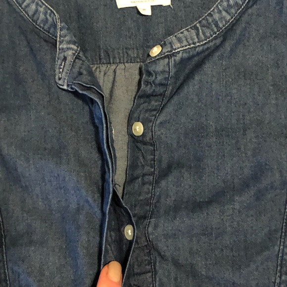 Levi’s Denim Bib Button Up Medium - Picture 3 of 6